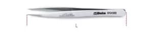 Image of Beta Tools 999B Acid & Magnetic Resistant Straight End Spring Tweezers 120mm