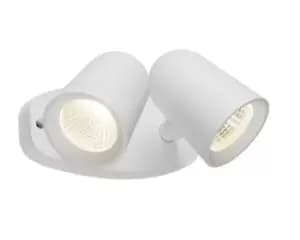 Image of LED White Twin Spot Floodlight, 230V IP65 18W