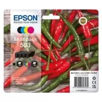 Image of Epson Chillies 503 Black And Tri Colour Ink Cartridge