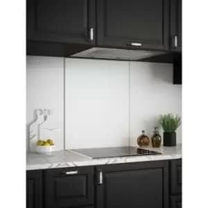 Image of Splashback - Ice White Glass Kitchen 600mm x 750mm - White