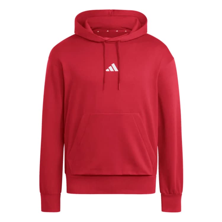 Image of Adidas Hooded sweatshirt adidas Essentials Feelcozy Fleece Rouge Male XL