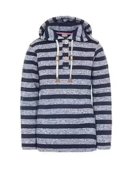 Image of Trespass Society Fleece - Navy/Stripe, Navy Stripe Size XS Women