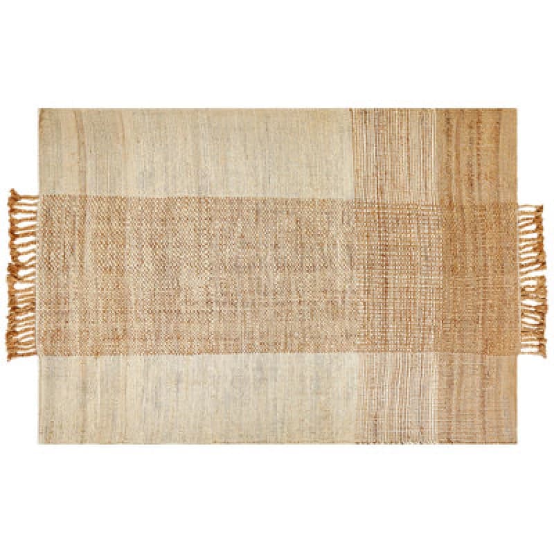 Image of Beliani Rug Hamzalar Beige 160 X 230 Cm Jute
