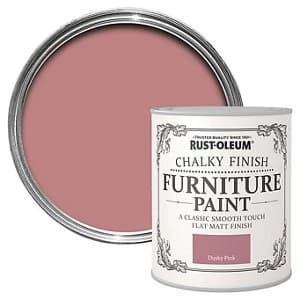 Image of Rust-Oleum Dusky pink Chalky effect Matt Furniture Paint 125ml