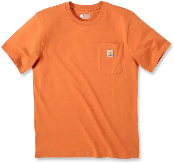 Image of Carhartt Relaxed Fit Heavyweight K87 Pocket T-Shirt, orange, Size XL