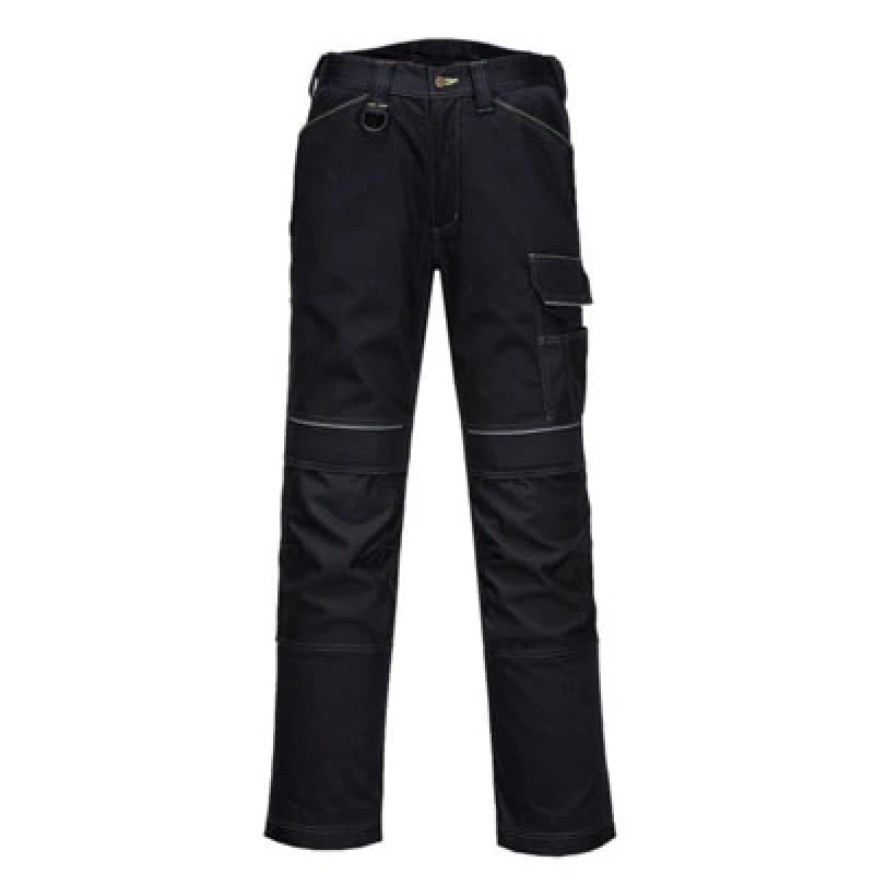 Image of Portwest PW3 Mens Urban Work Trousers T601BKS42 Colour: Black