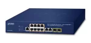 Image of PLANET IPv4/IPv6, 8-Port Managed L2/L4 Gigabit Ethernet...