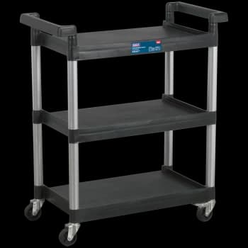Image of Sealey 3 Level Shelf Black / Silver