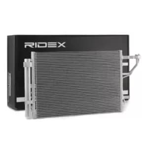Image of RIDEX Condenser 448C0059 AC Condenser,Condenser, air conditioning HYUNDAI,KIA,i30 (FD),i30 (GD),i30 CW (FD),ELANTRA Stufenheck (HD)
