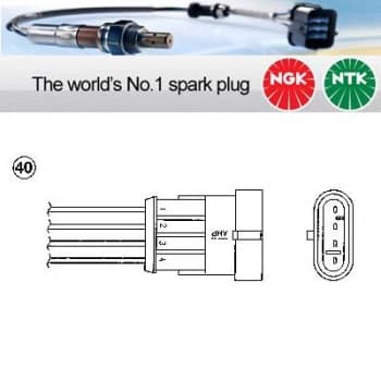 Image of 1x NGK NTK Oxygen O2 Lambda Sensor OZA527-E7 OZA527E7 (0213)