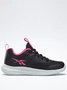 Image of Reebok Rush Runner 4 Shoes, Black, Size 1 Older