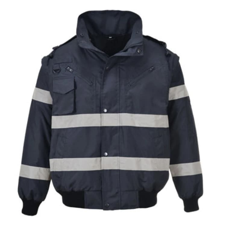 Image of Portwest Iona 3 in 1 Bomber Jacket S435NARXL Colour: Navy