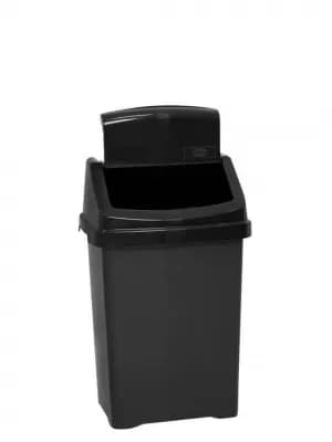 Image of Wham Casa 25-Litre Swing Bin - Black