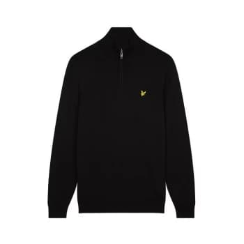 Image of Lyle and Scott Golf Zip Top - Black