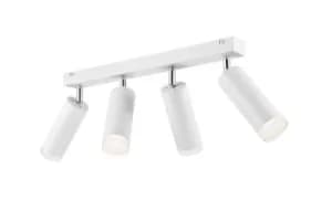 Image of Felix Adjustable Spotlight Bar White, 4x E27