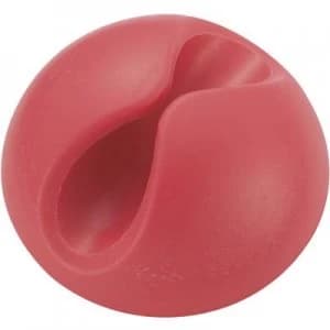 Image of Cable mount Self adhesive Red fluorescent 547669