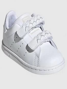 Image of adidas Originals Infant Stan Smith I Trainers - White, Size 4