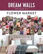Image of dream walls collage kit flower market 50 pieces of art inspired by blooms