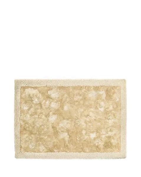 Image of Origins Shimmer Shaggy Border Rug Champagne 120X170 WB29405