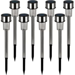Image of Pathway Light 8Pcs Stainless Steel 31cm