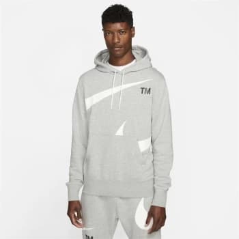 Image of Nike Swoosh Pullover Hoodie Mens - Dark Grey