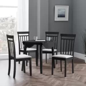Image of Julian Bowen Coast Black Dropleaf Table