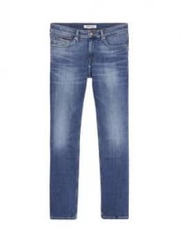 Image of Tommy Jeans Scanton Slim Fit Jean - Mid Wash, Size 34, Length Long, Men