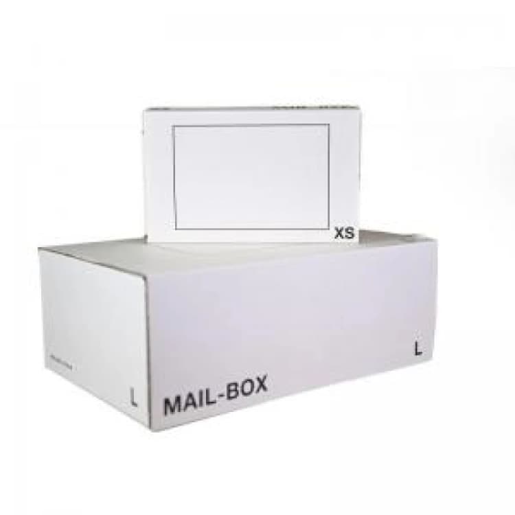 Image of LSM Standard Mailing Box 395 x 255 x 140mm Large White (Pack 20) - 212111320