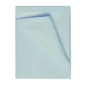 Image of Belledorm 400 Thread Count Egyptian Cotton Flat Sheet (Double) (Duck Egg Blue)