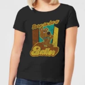 Image of Scooby Doo Born To Be A Baller Womens T-Shirt - Black