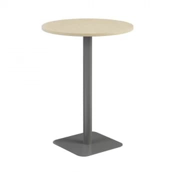 Image of Contract 800mm High Table - Maple Top and Silver Legs