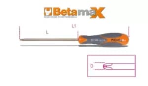 Image of Beta Tools 1272 BAPH1 PH1 Spark-Proof Screwdriver Cross Head 100mm 012720801