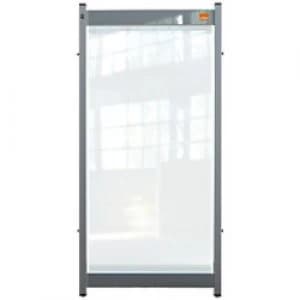 Image of Nobo Premium Plus Modular Protection Desk Sneeze Guard PVC 500 Micron Transparent 820 x 400 x 40 mm
