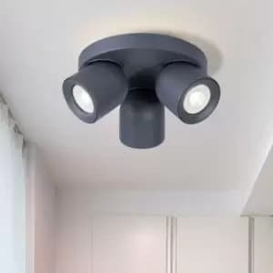 Image of Harper Living - 3 Light White Ceiling Spotlight with Fully Adjustable Bulb Holders