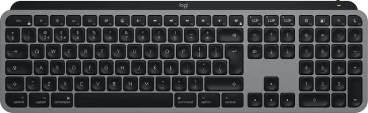 Image of Logitech MX Keys S for Mac Wireless Keyboard - Space Grey, Silver/Grey 5099206114548