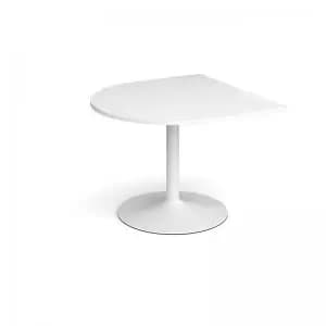 Image of Trumpet base radial extension table 1000mm x 1000mm - white base and