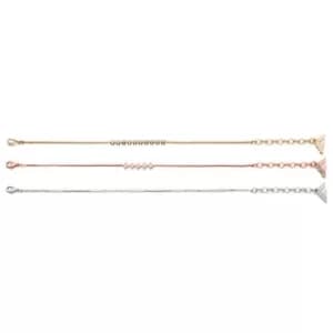 Image of Ladies Fiorelli Multi colour gold Set of 3 Dainty Bracelets