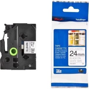 Image of Brother TZe-N251 P-touch Label Tape (24mm x 8m) Black On White