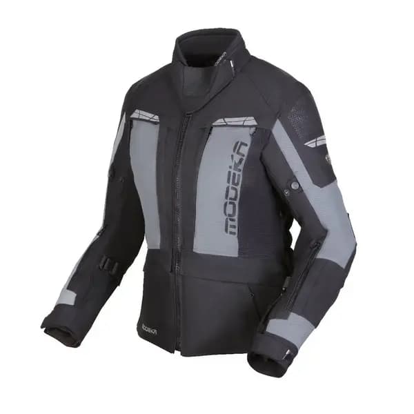 Image of Modeka Hydron Lady Jacket Black Grey Size 38