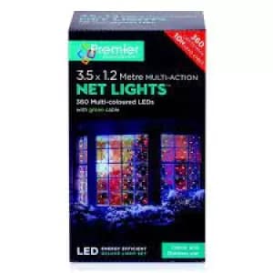 Image of Premier 360 Superbright LED Net Lights - Multi-Coloured