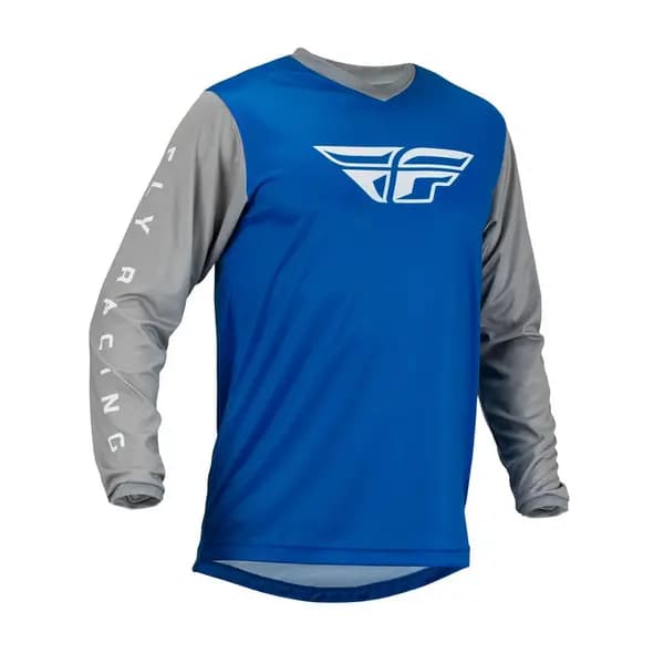Image of Fly Racing MX Jersey F-16 Blue Grey XL