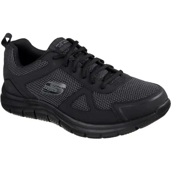 Image of Skechers Mens Track Bucolo Leather Lace Up Sport Trainers UK Size 11 (EU 46)