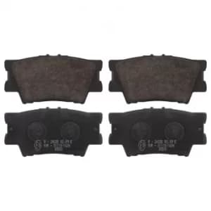 Image of Brake Pad set ADT342168 by Blue Print Rear Axle