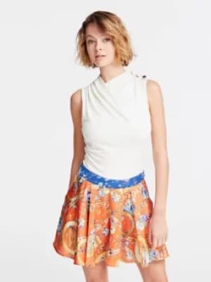 Image of Guess Marciano Crossover Front Appliqu Top