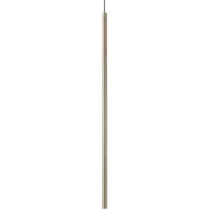 Image of Ideal Lux Filo Tall Slim Pendant Ceiling Light Brass 3000K