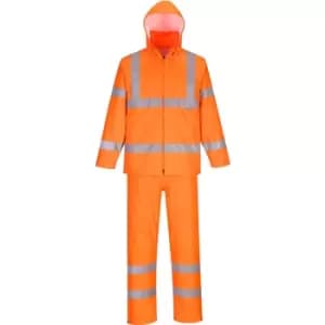 Image of Portwest Hi Vis Packaway Rainsuit Orange 2XL 31"