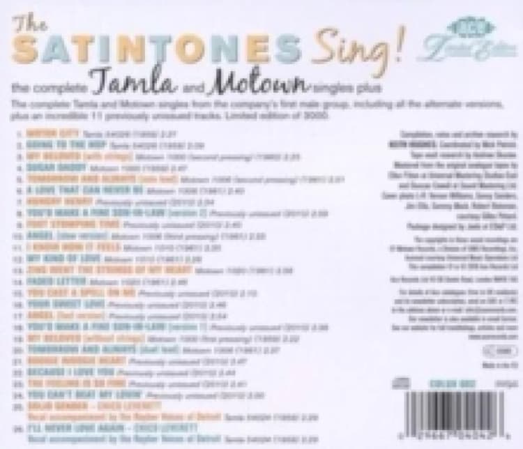 Image of Sing!: The complete Tamla and Motown singles plus CD / Album