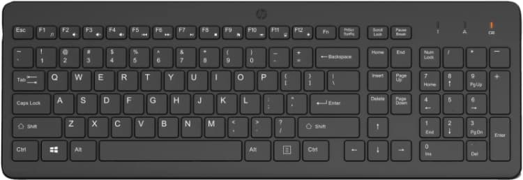 Image of HP 225 Wireless - Tastatur keyboard Universal RF Wireless Black