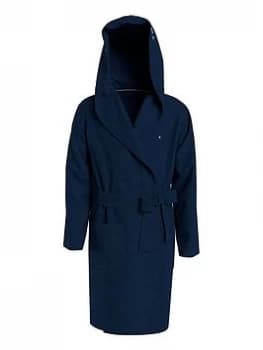Image of Tommy Hilfiger Boys Towelling Robe - Desert Sky, Desert Sky, Size 12-14 Years=L