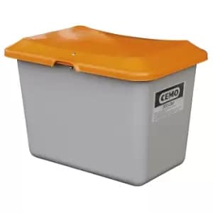 Image of CEMO Grit container made of GRP, capacity 200 l, without dispenser opening, grey container